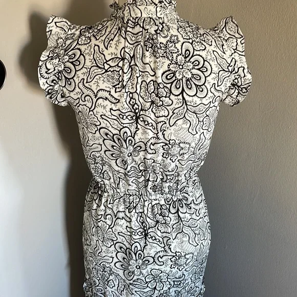 Who What Wear floral black white dress - Picture 8 of 11